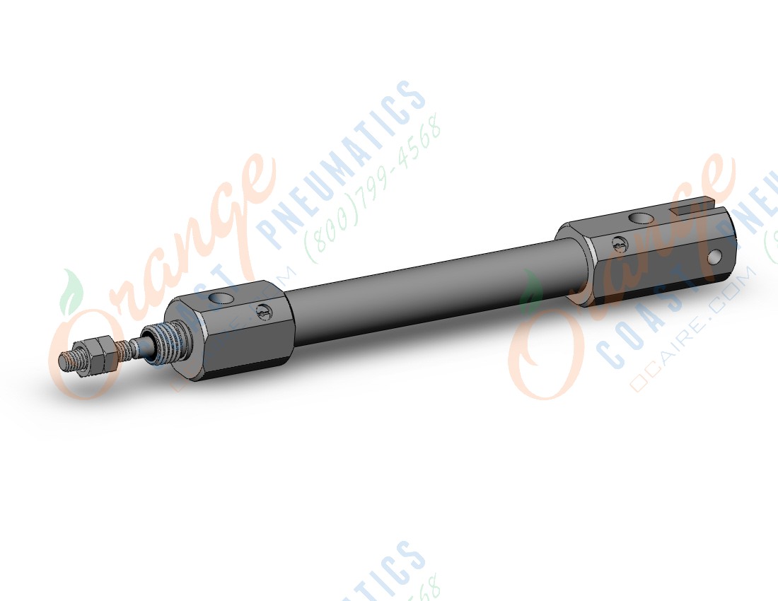 SMC CDJ2D10-45AZ-B cyl, rnd body, d/clvs, d/act, CJ2 ROUND BODY CYLINDER