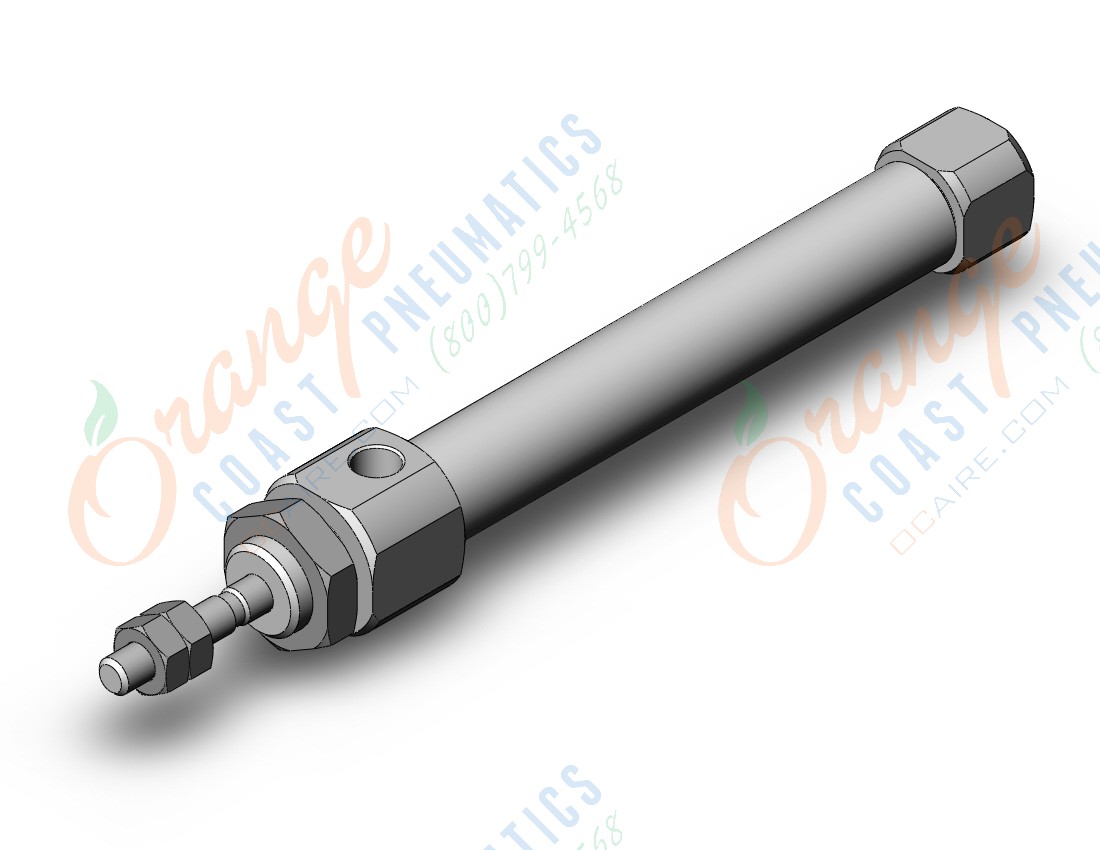 SMC CJ5B10SR-45R cyl, stainless steel, CJ5 STAINLESS STEEL CYLINDER