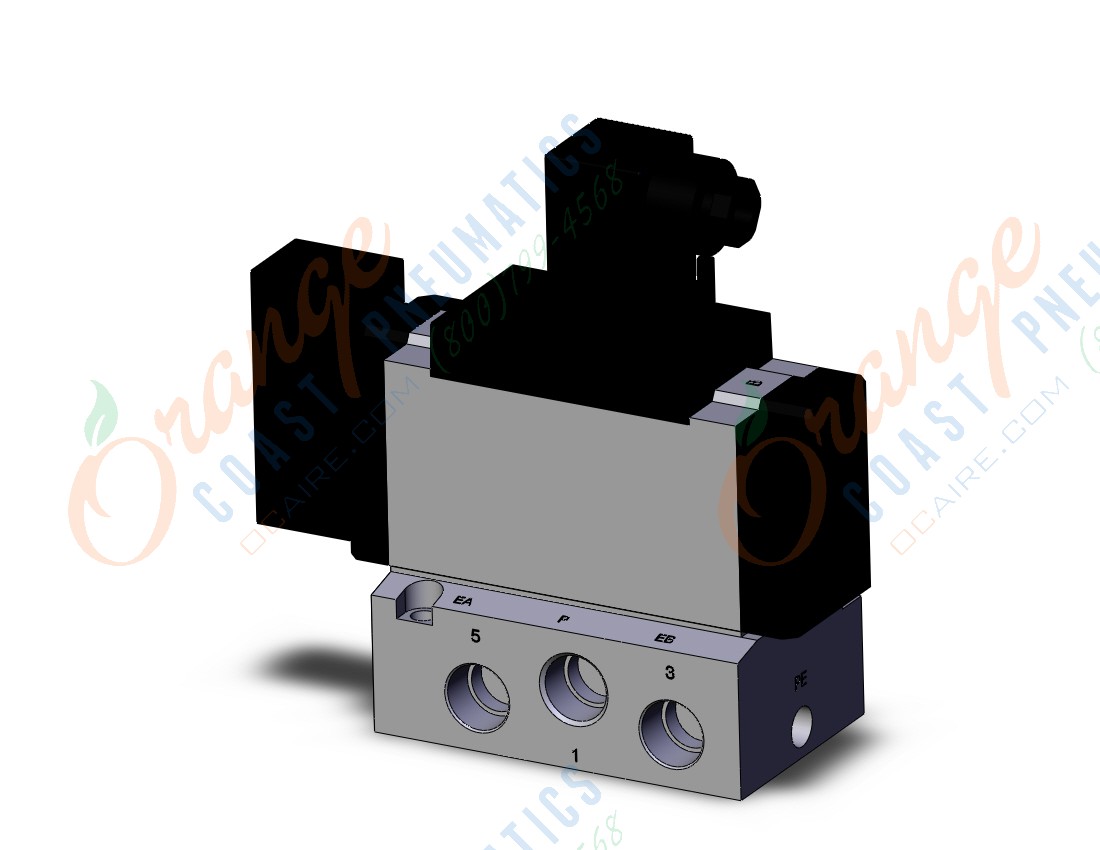 SMC VFR4110-3DZ-03T valve sgl non plugin base mt, VFR4000 SOL VALVE 4/5 PORT