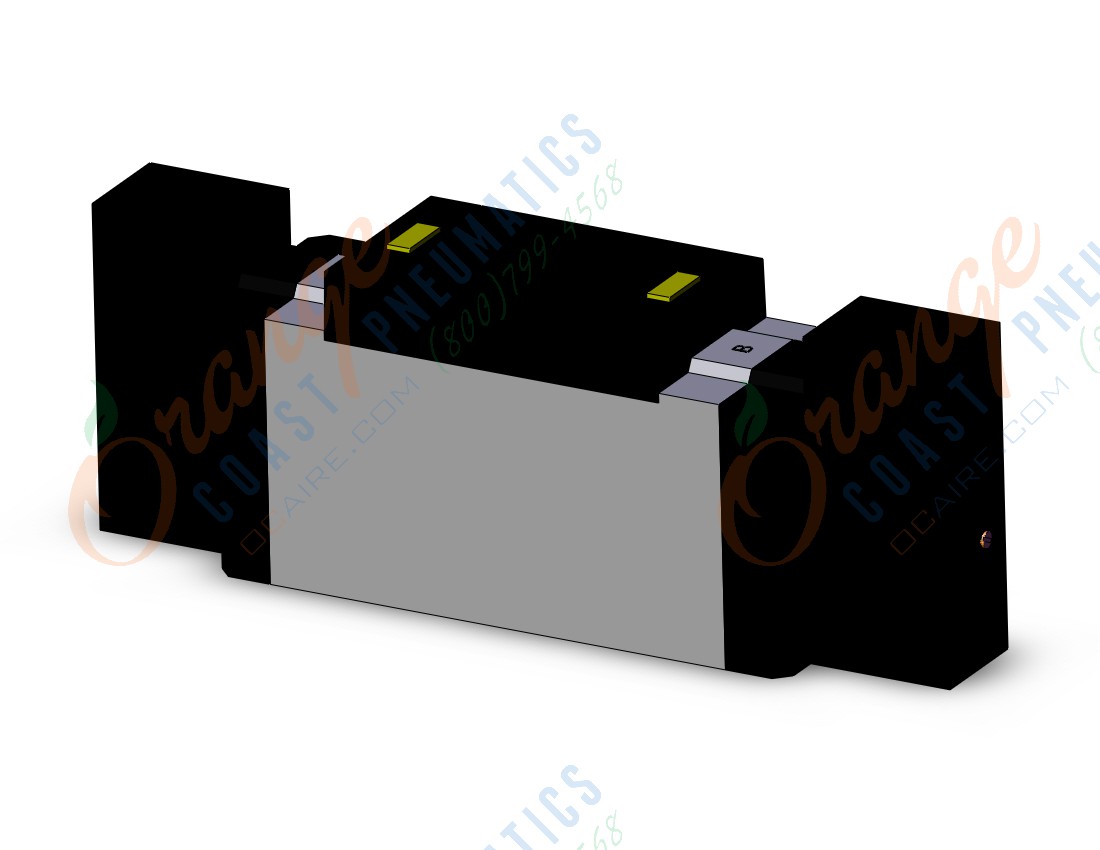 SMC VFR4200-3FZB valve dbl plug-in base mount, VFR4000 SOL VALVE 4/5 PORT