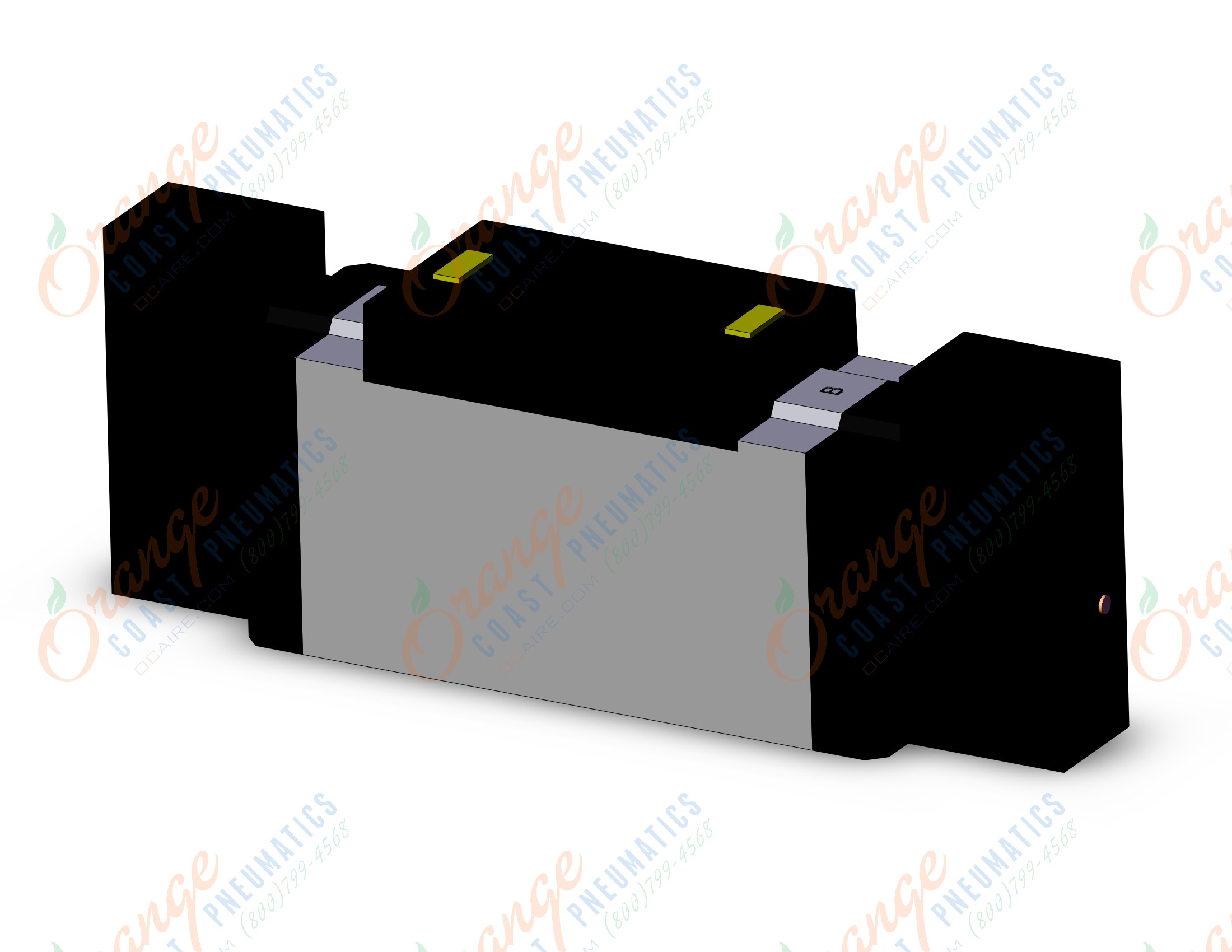 SMC VFR4300-5FZA valve dbl plug-in base mount, VFR4000 SOL VALVE 4/5 PORT