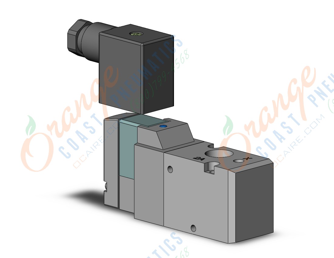 SMC VP342R-3D1-02NA vp3/5/7 body pt 1/8, VP3/5/7 SOL VALVE 3-PORT