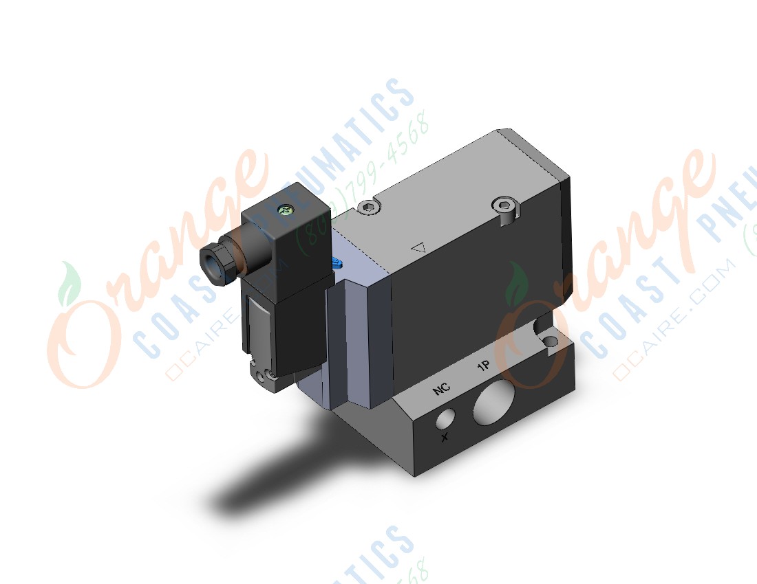 SMC VP744-5DZE1-04A vp3/5/7 body pt 1/2, VP3/5/7 SOL VALVE 3-PORT