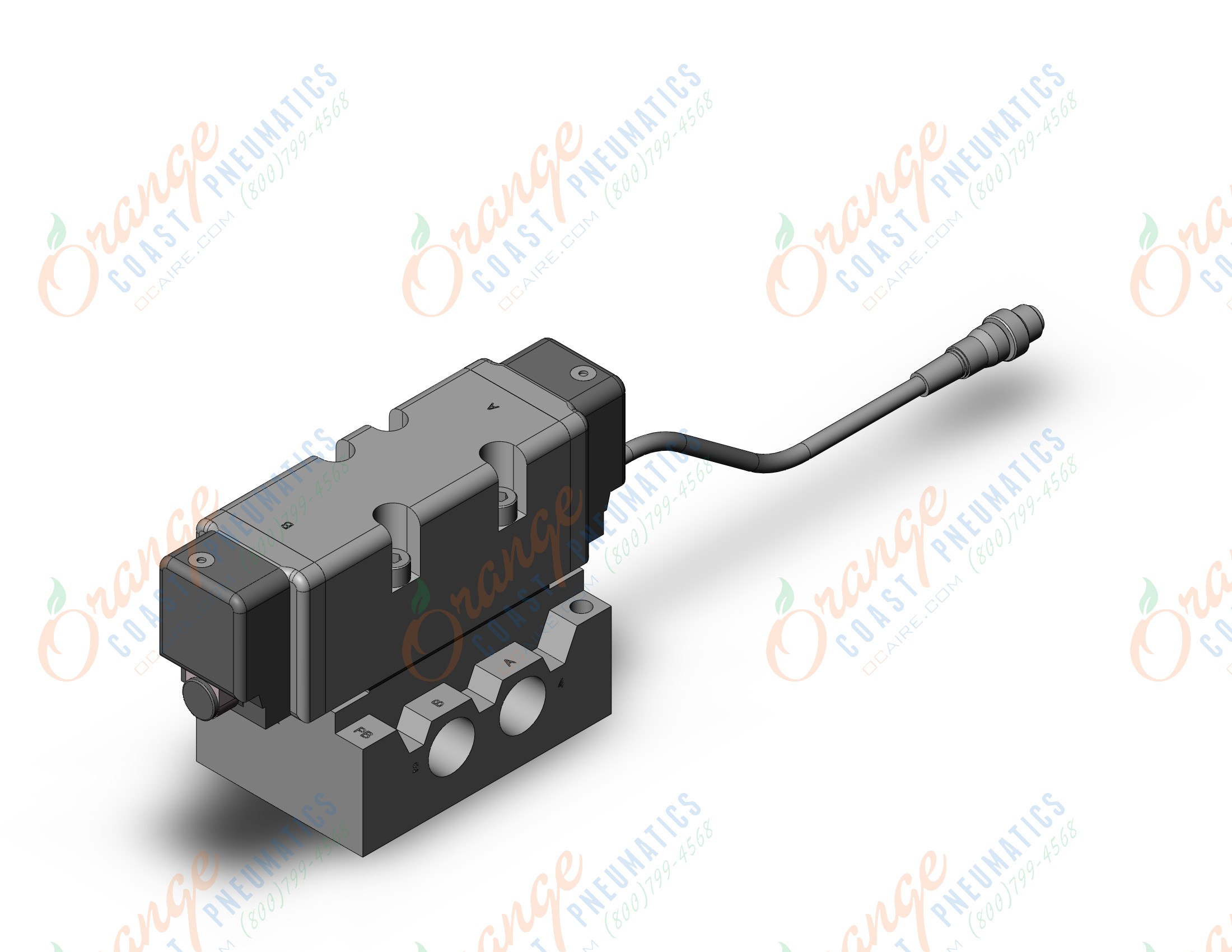 SMC VQ7-8-FG-D-3A04TSC vs7-8 base mt 1/2, VS7-8 SOL VALVE 4/5 PORT