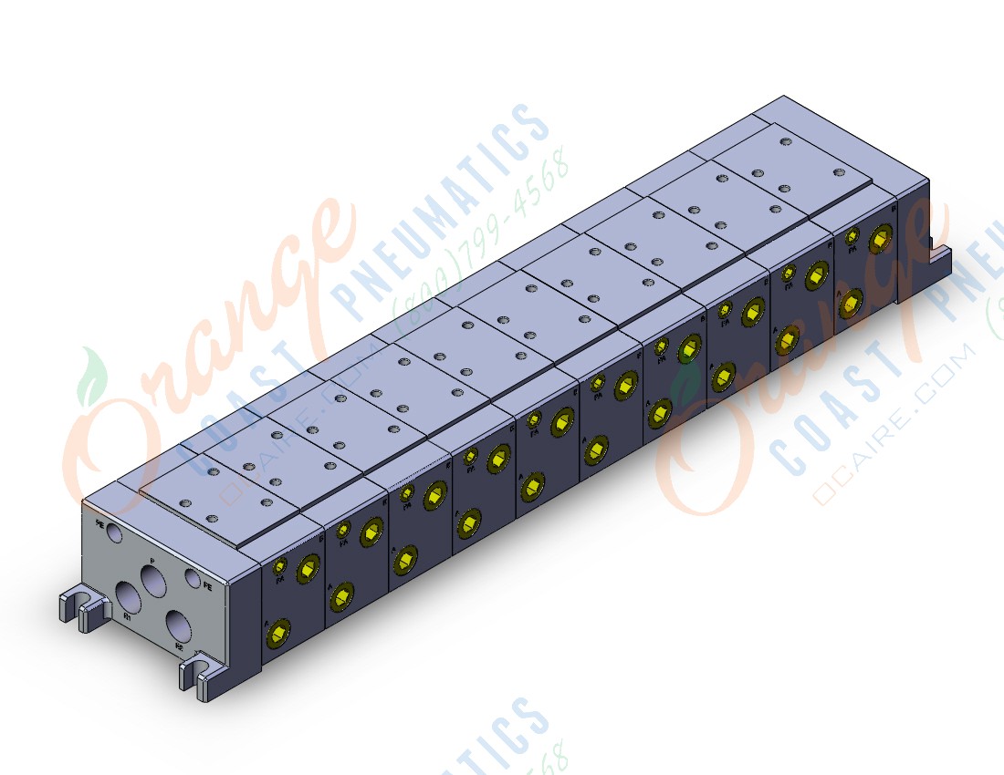 SMC VV7110-C8L-03D manifold assy, iso, VV7* MANIFOLD ISO SERIES