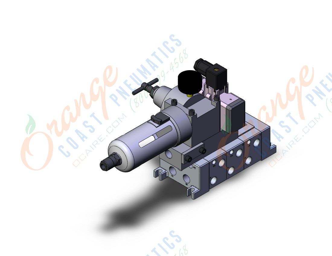 SMC VV713-03RF-A03BF3 mfld, iso size 1, control unit, VV7* MANIFOLD ISO SERIES