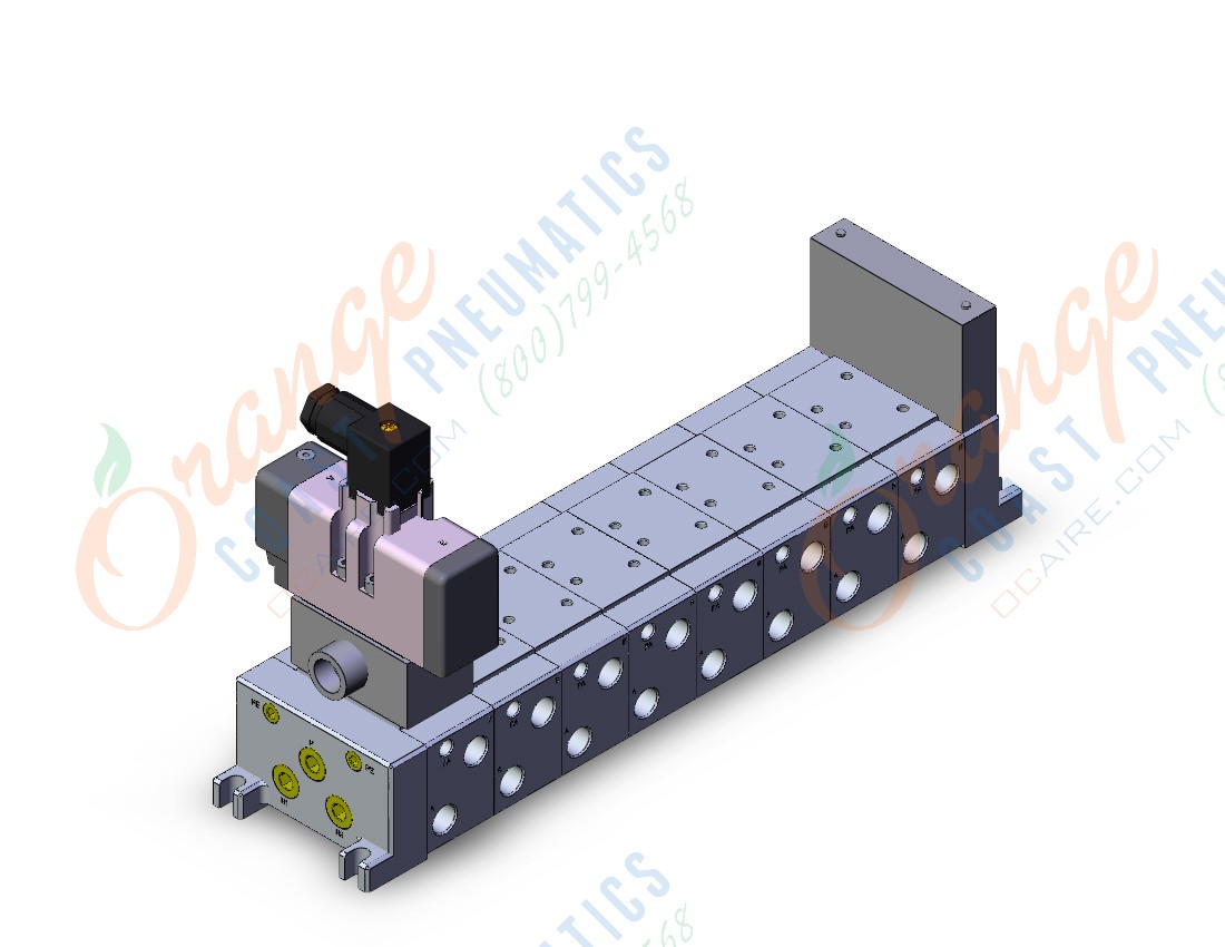 SMC VV718-03R-E03USB3 mfld, iso size 1, VV7* MANIFOLD ISO SERIES