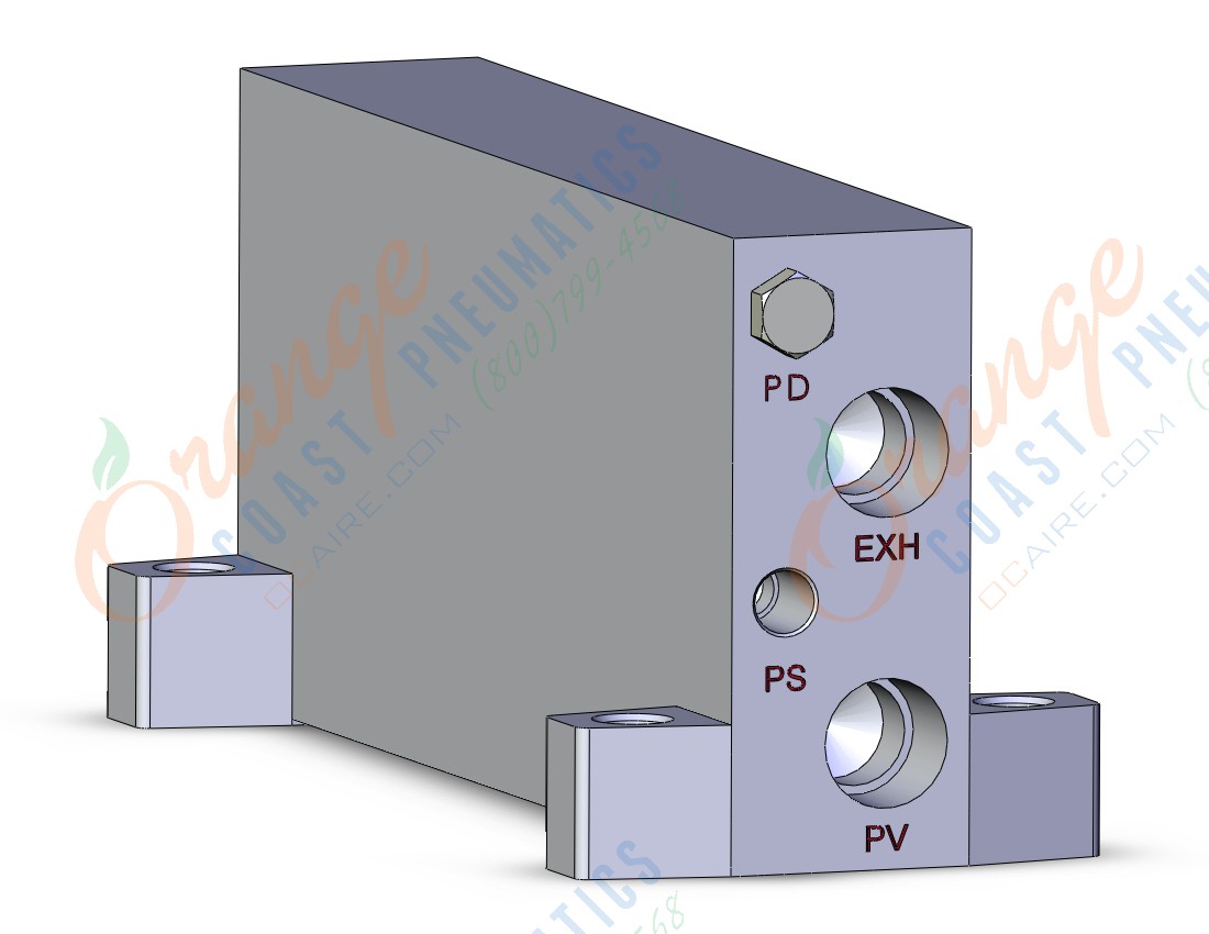 SMC ZZX104-TR mfld base, ZZX1 MANIFOLD UNIT